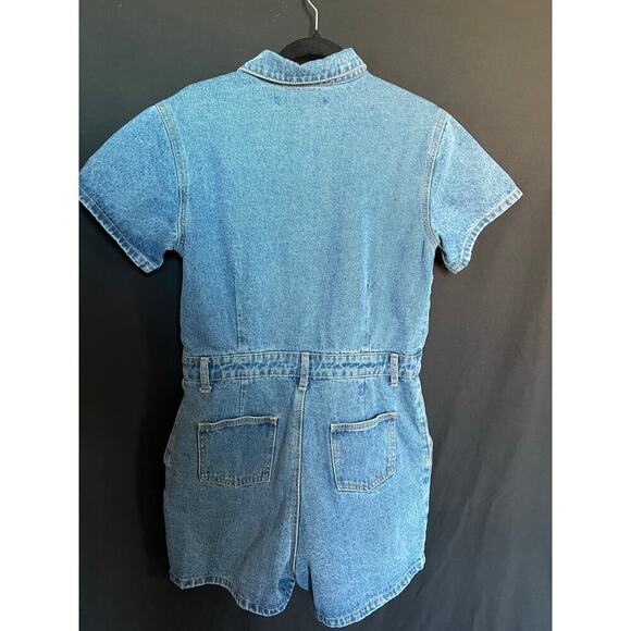 Lioness U Know What's Up Denim Romper, XL, Cotton, Australia, Jumpsuit, Shorts - Picture 4 of 10